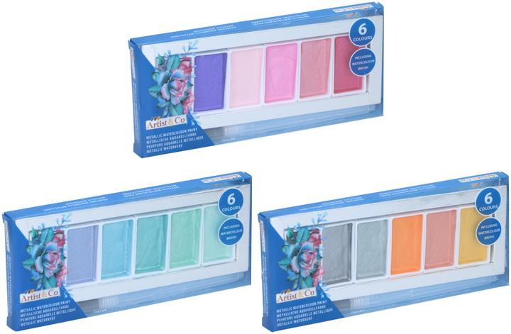 Actual product image Artist&Co Paint Watercolour Metallic (Multicolor)