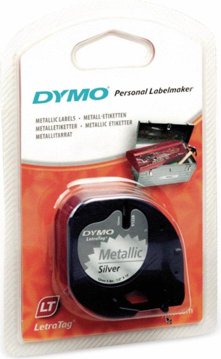 Produktbild Dymo LetraTAG Schriftband S0721750 (1.20 cm, Silber)