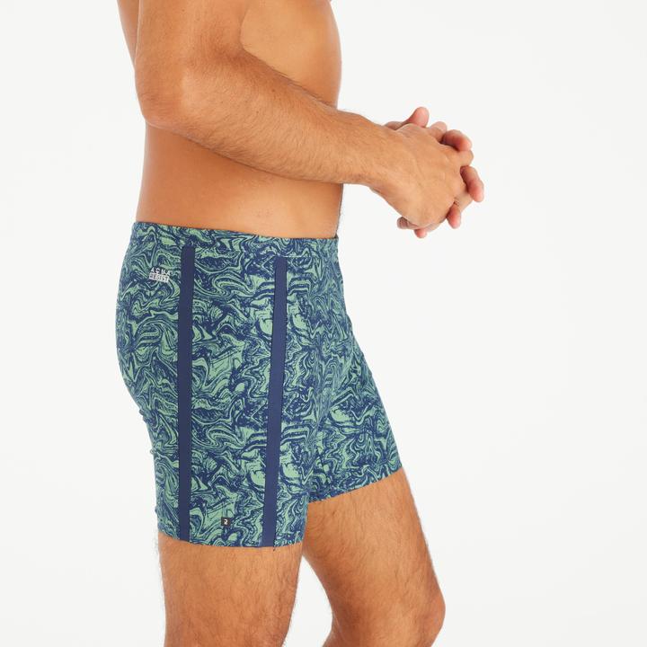 Produktbild Nabaiji Badehose Midjammer Herren - 100 Yoko Wave blau/khaki (XL)