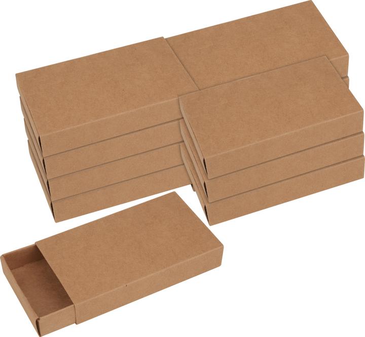 Produktbild VBS Streichholzschachteln "Kraftpapier", 11 cm, 12 Stück