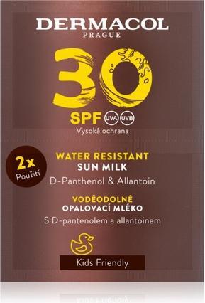 Immagine prodotto Dermacol Latte solare resistente all'acqua SPF 30 (Latte solare resistente all'acqua) 2 x 15 ml (Latte solare, SPF 30, 30 ml)