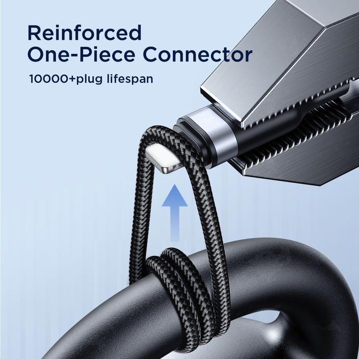 Actual product image Joyroom S-A18 Multi-Use Series 3.5A Type-C to Lightning+Type-C+Micro 3-in-1 Data Cable 0.3m-Black (0.30 m, USB 3.2 Gen 1)