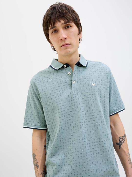 Actual product image Jack & Jones All Over Print Polokragen Poloshirt Poloshirt (L)