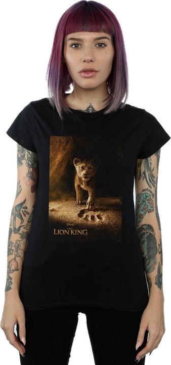 Actual product image Disney Womens/Ladies The Lion King Movie Simba Poster Cotton T-Shirt (L)