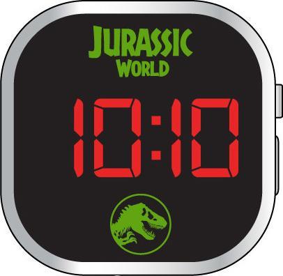 Produktbild Accutime LED-Kinderuhr Jurassic World (grün), Digitaluhr mit LED-Anzeige für Uhrzeit und Datum (Digitaluhr, 37 mm)
