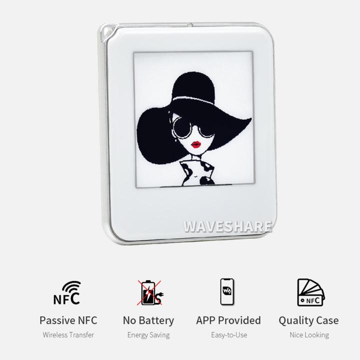 Produktbild WaveShare 1.54inch passives NFC betriebenes e-Ink/e-Papier Display