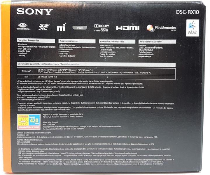 Produktbild Sony Dsc Rx10 (24 - 200 mm, 20.20 Mpx, 1")