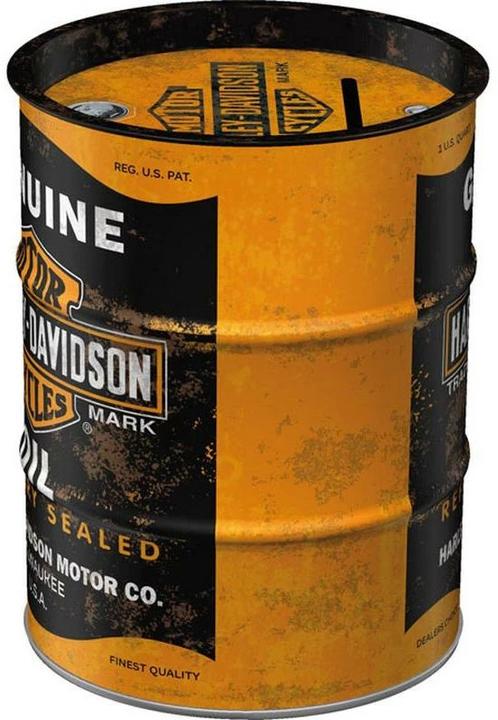 Produktbild Nostalgic-Art Merchandising Spardose Harley Davidson Schriftzug (9.5 x 9.5 x 12 cm)