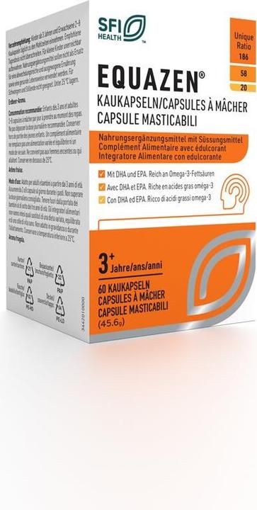 Immagine prodotto Equazen IQ Equazen Capsule masticabili/Capsule da masticare/Capsule masticabili Ds 60 pezzi (60 Pezzo/i, Pillole, 75 g)