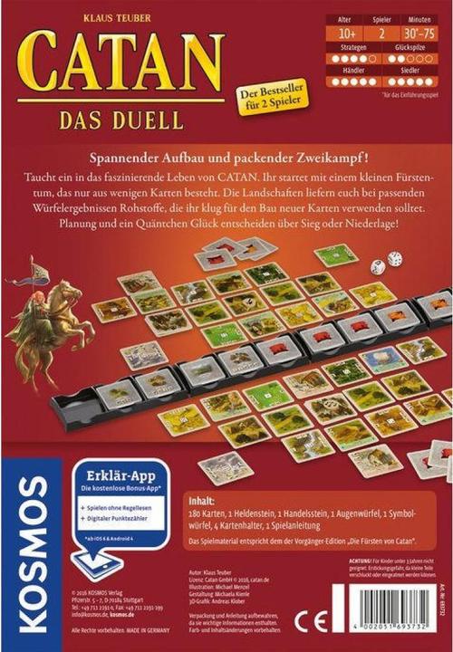 Produktbild Kosmos Catan: Das Duell (Deutsch)