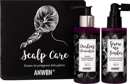 Actual product image Anwen ANWEN SET Scalp Care zestaw do pielęgnacji skóry głowy Grow Me Tender ziołowa wcierka rozgrzew