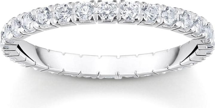 Produktbild Thomas Sabo Ring in zartem Design mit weissen Steinen (56, 925 Silber)