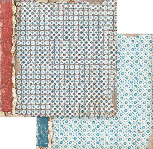 Image du produit Stamperia Bloc de scrapbooking "Vintage Library Backgrounds", 10 feuilles, 30,5 x 30,5 cm (190 g/m², 10 x)