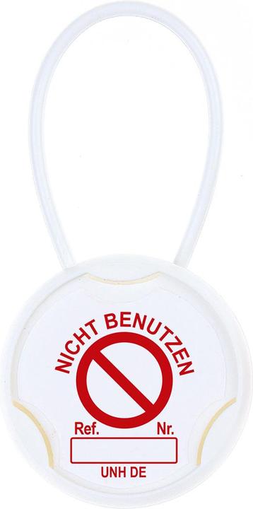 Image du produit Brady UNI-DE-UNH-6-A, support Unitag®, paquet de 20 supports Unitag (rouge sur blanc), 20 élingues en