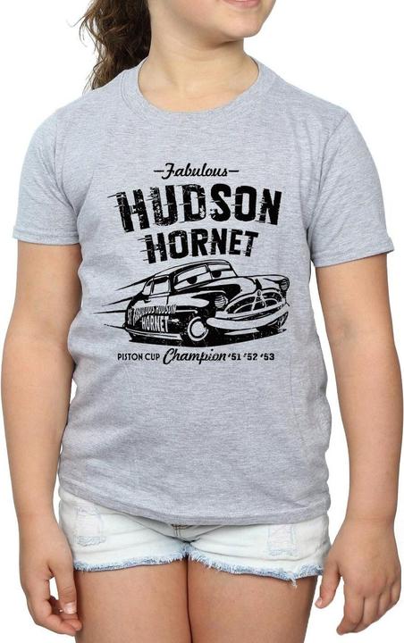 Actual product image Disney Girls Cars Hudson Hornet Cotton T-Shirt (140, 146)