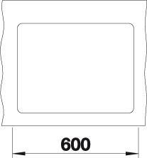 Actual product image Blanco Subline 340/160-F (42.90 cm, 55.20 cm)