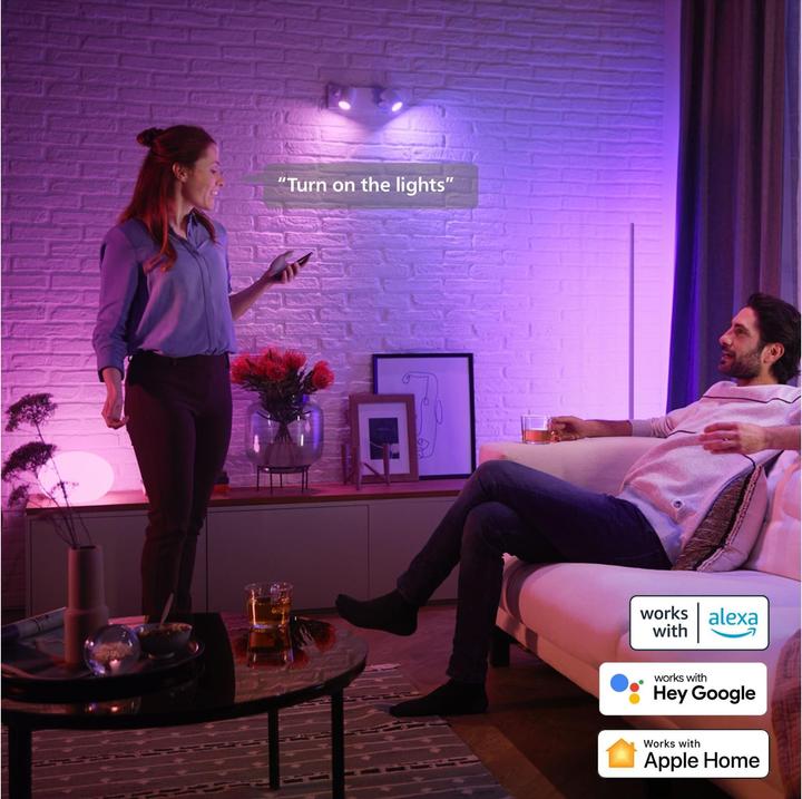 Produktbild Philips Hue LED Lampe (GU10, 4.20 W, 400 lm, 2 x, E)
