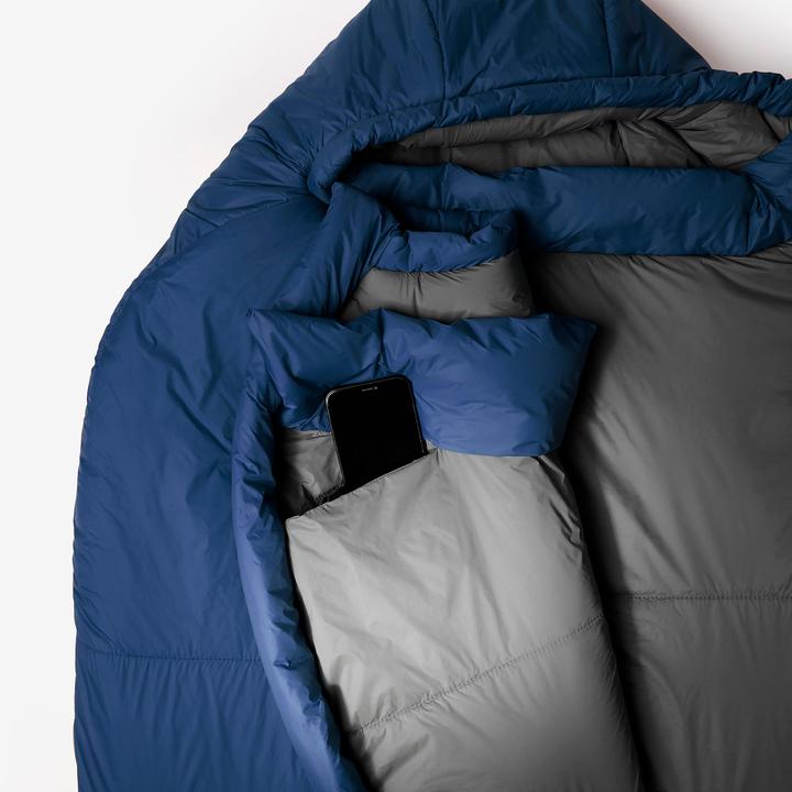 Immagine prodotto Simond Mumienschlafsack koppelbar kompakt Trekking - MT500 15 °C Kunstfaser (44 cm)