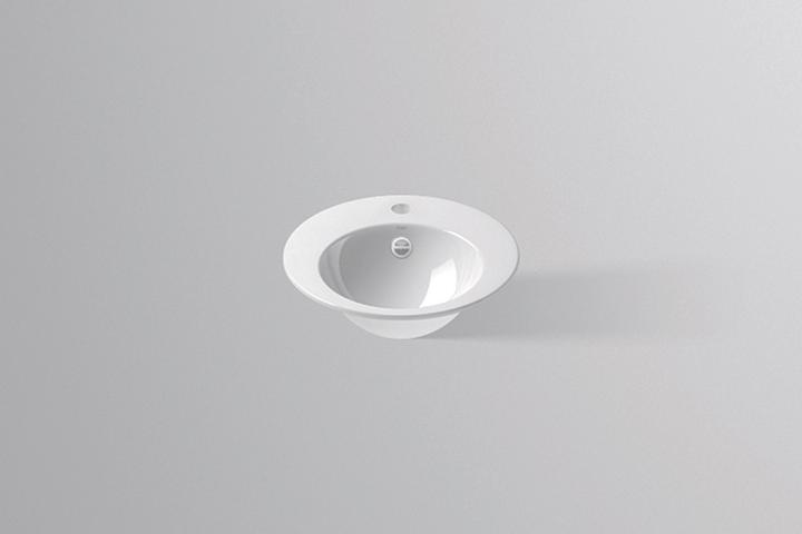 Actual product image Alape built-in basin EB.K400H, round Ø 40.0cm, 2003200000, white (480 mm, 400 mm)