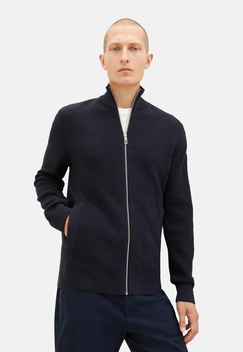 Actual product image Tom Tailor Strickjacke Cardigan Reissverschluss (3XL)