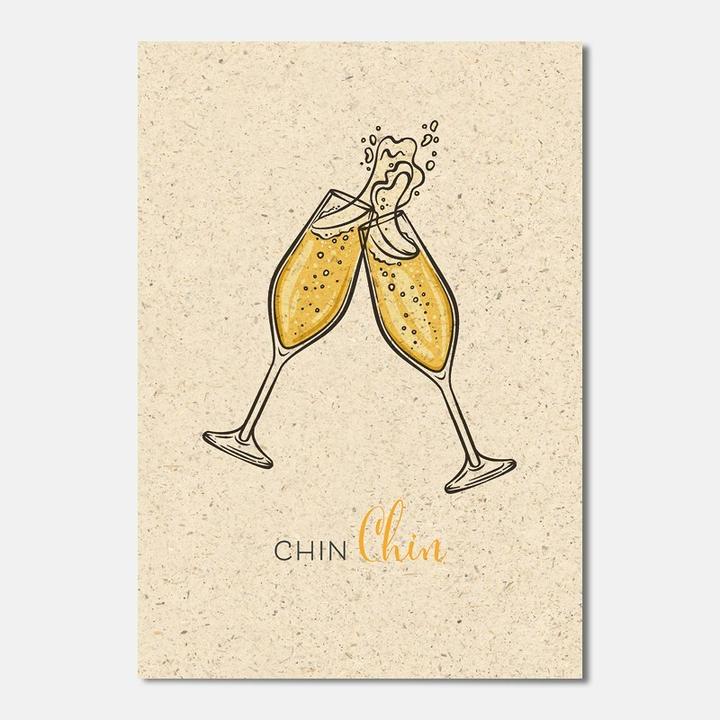 Actual product image Greeting card Chin 12.2 x 17.5 cm, paper size (1 pcs.)