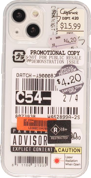 Actual product image PhoneLook Cover Sticker Vintage Sticker Price-tag collage (Apple iPhone 13)