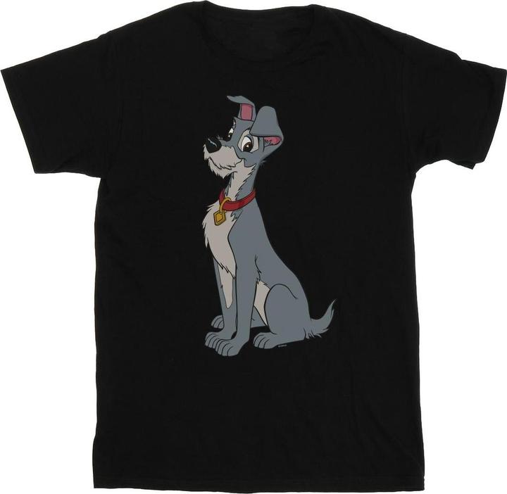 Actual product image Disney Womens/Ladies Lady And The Tramp Spaghetti Heart Cotton Boyfriend T-Shirt (4XL)