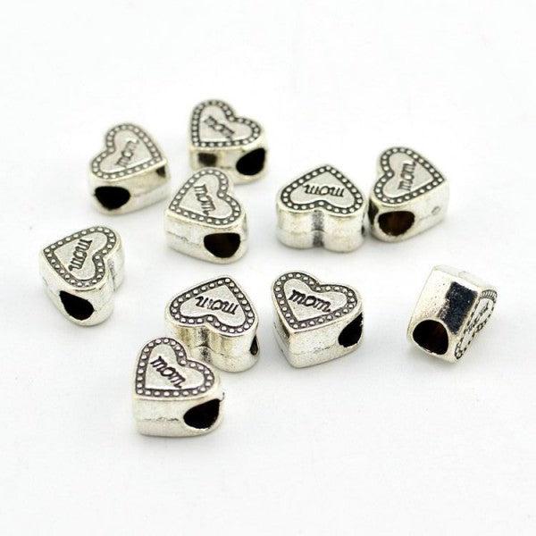 Produktbild Hermex Herz Muttertag Bead Perle - Silbrig (Zinklegierung)