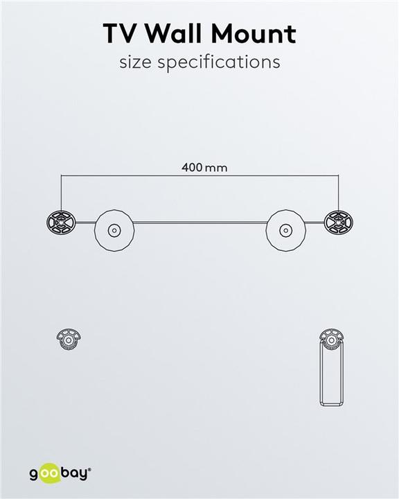 Actual product image Goobay EasyMount (Wall, 70", 50 kg)