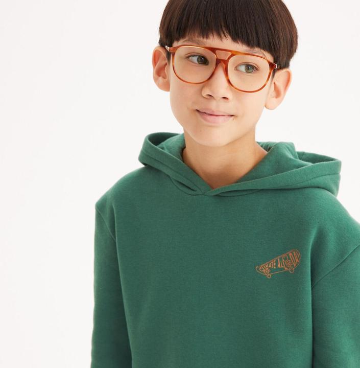 Image du produit La Redoute Collections Sweat à capuche avec motif skateur sur le devant (152)