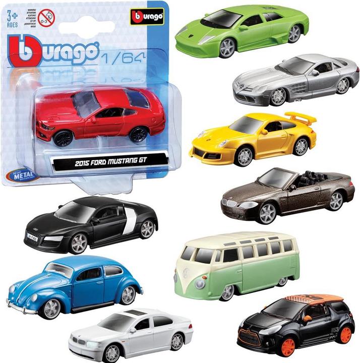 Actual product image Bburago Burago metal model cars 1/64 assorted