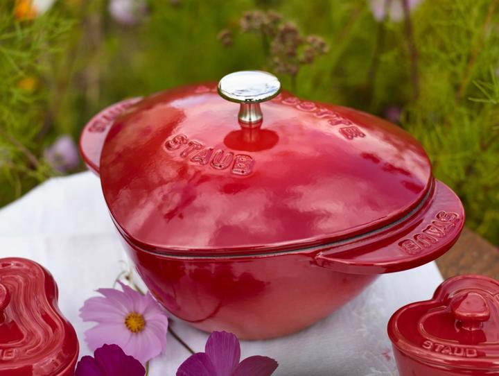 Immagine prodotto Staub Roaster HEART rosso ciliegia (20 cm, Pirofila + casseruola, Ghisa)