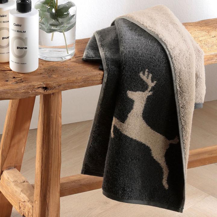 Immagine prodotto Cawö Handtücher Alpenchic Hirsche (30 x 50 cm)