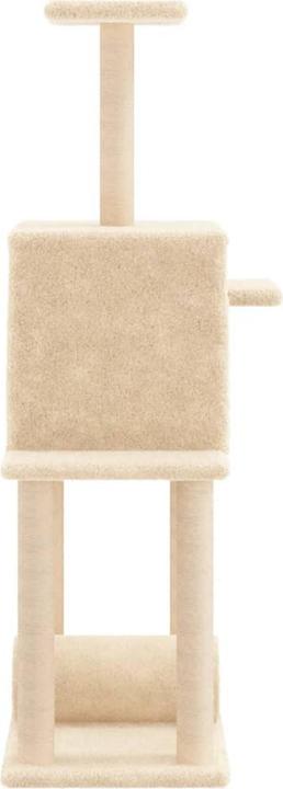 Actual product image VidaXL Kratzbaum mit Sisal-Kratzsäulen Creme 122 cm,Farbe (122 cm, Cream)