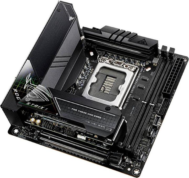 Produktbild ASUS ROG Strix Z690-I Gaming Wifi (LGA 1700, Intel Z690 (DDR5), Mini-ITX)