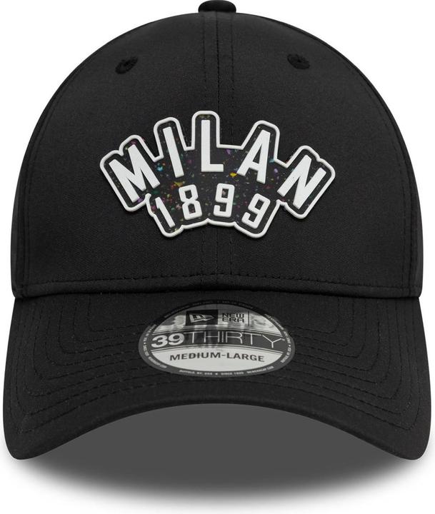 Produktbild New Era 39Thirty Stretch Cap RUBBER AC Mailand schwarz - L/X (L)