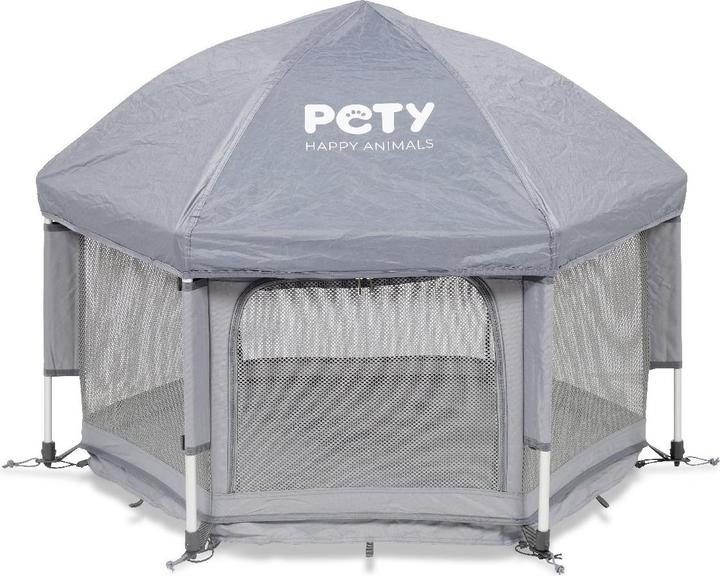Pety Box piccolo con tappetino e tetto per cani (Gabbia per cani)