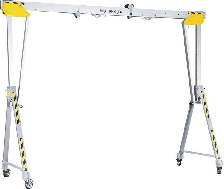 Image du produit Planeta Portique en aluminium RLPK, hauteur h.t. 2477 - 3877 mm, largeur 2000 mm.