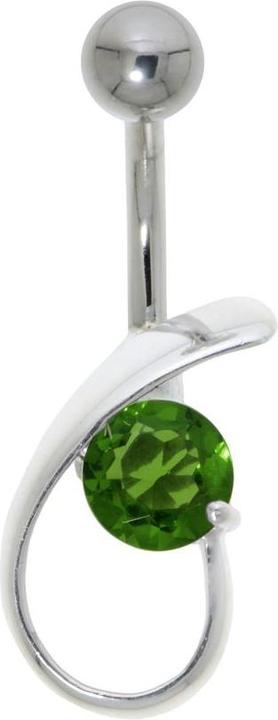 Actual product image Bijouteria Bellypiercing (Stainless steel, Silver 925, Zirconia)