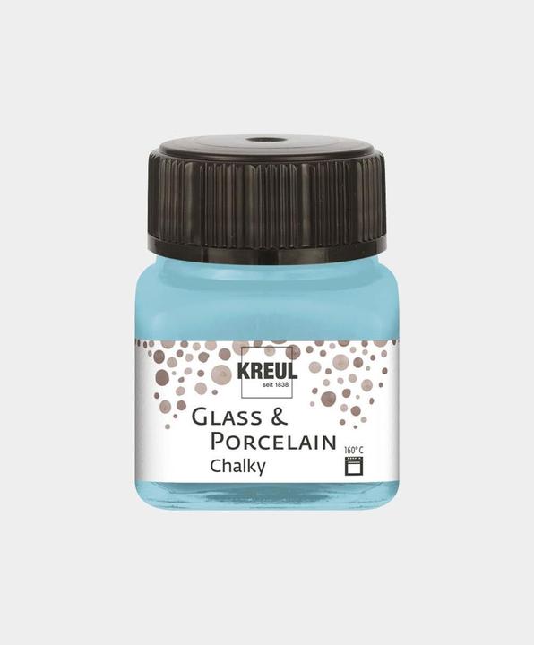 Immagine prodotto Kreul Vetro e porcellana Vernice gessosa, porcellana e vetro (Menta piperita, 20 ml)