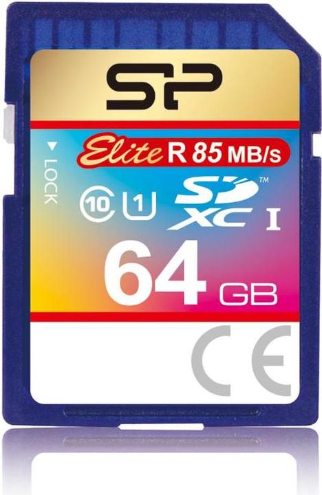 Immagine prodotto Silicon Power Elite UHS-I 64GB SDXC 85/10 MBs SP064GBSDHAU1V10 (64 GB, SDXC, U1, UHS-I)