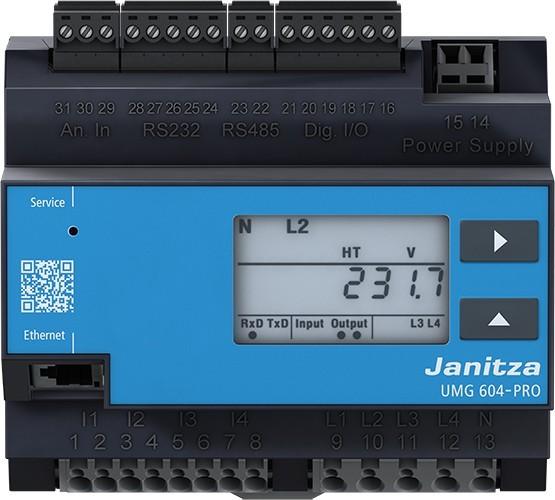 Image du produit Janitza UMG 604-PRO Analyseur de qualité de la tension 24 V Analyseur de qualité de la tension UMG 604-PRO