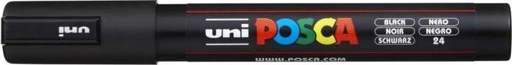 Immagine prodotto Posca Marchio PC-5M a punta tonda (Nero, 1.80 mm, 1 x)