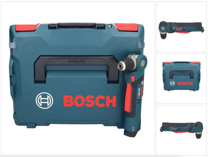 Actual product image Bosch Professional Bosch GWB 10.8 V-LI Battery Angle Drill 11Nm Solo ( 0601390909 ) + L-Boxx (Rechargeable battery operated)