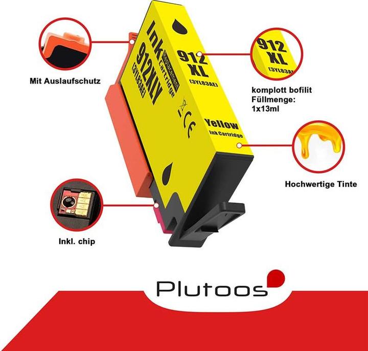 Image du produit Plutoos HP 912XXL HP 912XL Cartouches XXL compatibles (M, C, CF, Y)