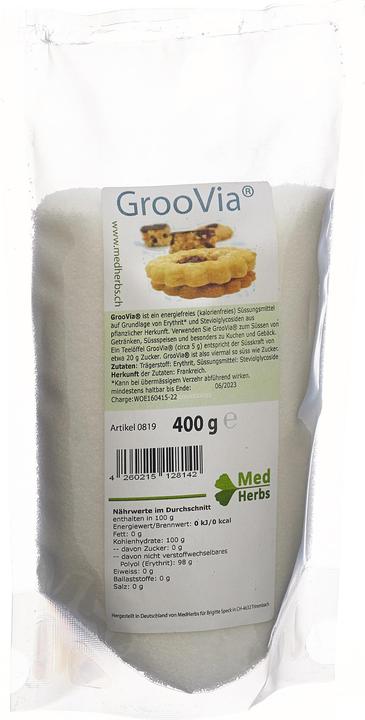 Immagine prodotto GrooVia Polvere dolcificante con (stevioside) SüssStoff (400 g)