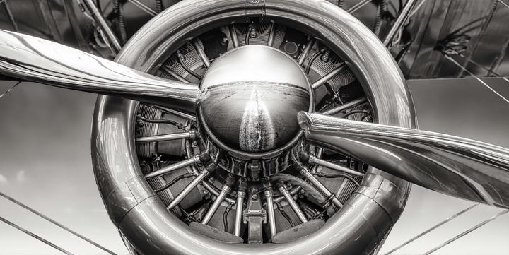 Produktbild CoverYourDesk Schreibtischunterlage Flugzeug Propeller