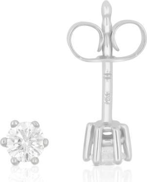 Produktbild Muau Ohrstecker 6-Griff-Fassung (Weissgold 750)