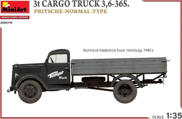 Produktbild 1:35 3t Cargo Truck 3,6-36S Pritschenw.