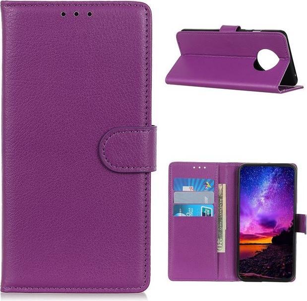 Produktbild MU Classic Litchi Leder Bookcover Series (Xiaomi Redmi Note 9T 5G, Xiaomi Redmi Note 9 5G)